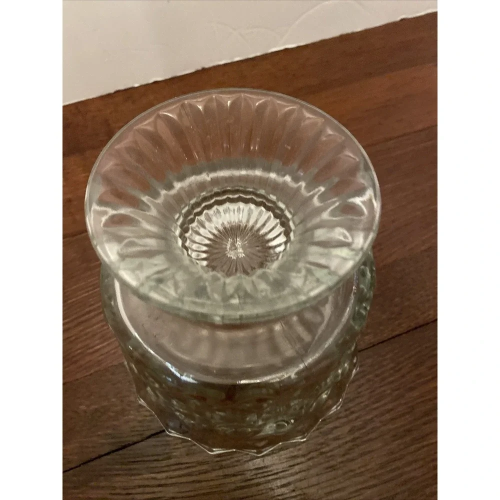Vintage Homco‎ American Cube Pattern Pedestal Candy Dish With Lid